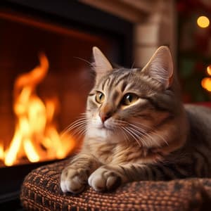Melodías De Llamas Felinas: Guitarra Relajante Para Gatos - Ecos de la Tierra