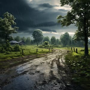 Rural Downpour Delight: Nature's Shower - Sounds of Rain