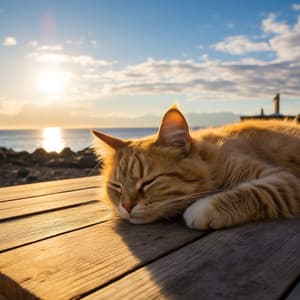 Serenidad De Las Olas: Calma Oceánica Para Gatos - Música para gatitos