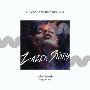 Vipassana Meditation Art - Zazen Story