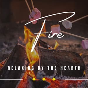 Fireside Serenity: Binaural Bliss for Relaxation - Bubbled White Noise Fire Sounds