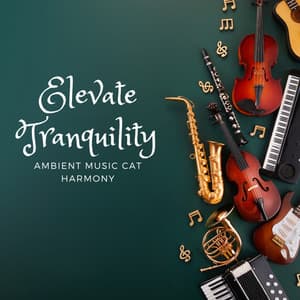 Elevate Tranquility: Ambient Music Cat Harmony - Peaceful Sounds Zone