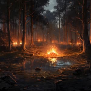 Acústico Adormecido Cerca Del Fuego: Música Relajante Y Fuego - Mentes Zen