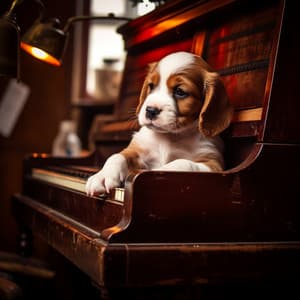 Canine Melodies: Comforting Dogs Piano - Piano Sound Comfort