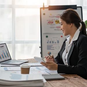 Office Workspace Serenity: Harmonious Work with Ambient Music - Focus & Work