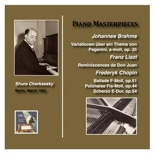 Piano Masterworks: Shura Cherkassky plays Brahms, Liszt and Chopin - Shura Cherkassky