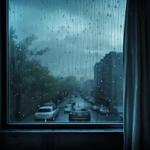 Serenading Raindrops on Glass Window - Rain Mood