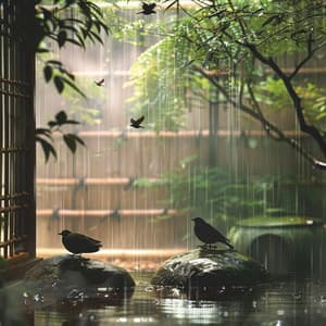 Binaural Yoga in Nature: Birds and Rain's Serenity - 92 96 Hz - MediYoga
