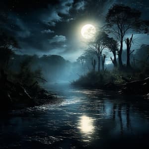 Lake Starry Night: River's Lullabies of Night - Nature Insight