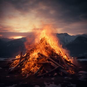 Flickering Flames: Calming Tunes for Fire Ambience - Worldwide Nature Studios