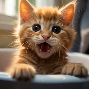 घर में सोई हुई बिल्ली का घुरघुराना - Cats Purring