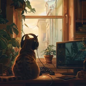 Feline Lofi Melodies: Tunes for Quiet Moments - Calm Lofi
