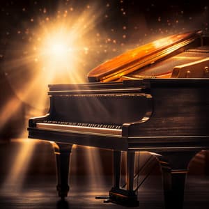 Travesía De Luz Del Sol: El Piano Borra Preocupaciones Con Teclas Doradas - Cóctel Piano Bar Jazz