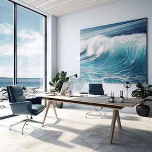 Clarity Waves: Focus in Ocean Embrace - Music for Focus Vibes