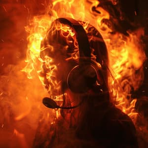 Fire's Binaural Pulse: Rhythmic Essence - Solfeo Frecuencias 528Hz