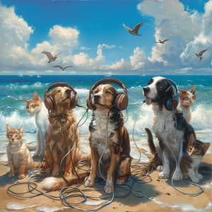 Calming Oceans: Pet Music Serenity - Pet Care Music Therapy