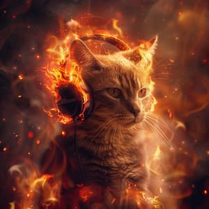 Cats Fire: Purring Music Harmony - Soft Dinner Music