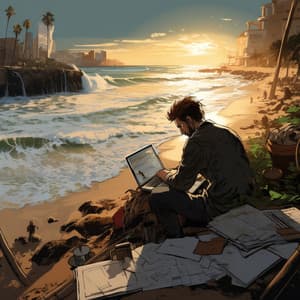 Productive Work by the Sea: Ocean Professional Bliss Harmony - Sounds of Beautiful World