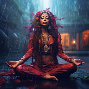 Yoga Rainfall Serenity: Flowing Waters of Peace Hymn - Natural Sound Makers