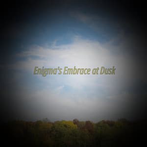Enigma's Embrace at Dusk - Celestial Cascade