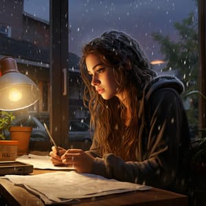 Día De Trabajo Tranquilo Con Las Gotas Del Piano Lluvioso - Chillout clásico