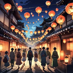 Neon Lanterns: Chill Anime Lo-Fi Vibes for Study - Lofi Hip-Hop Beats