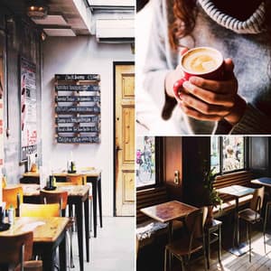 Backdrop for Sipping Morning Latte - Bolero - Calm Elevator Music