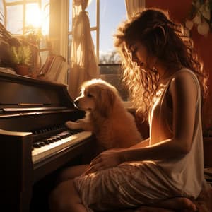 Colas De Piano Apreciadas: Momentos Melódicos Con Mascotas - Piano de jazz relajante