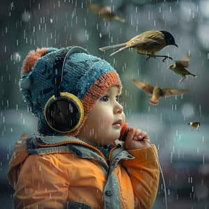 Feathered Lullabies: Rain’s Binaural Melodies for Babies - 92 96 Hz - Smart Baby Academy