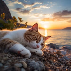 Armonía De Ondas Theta Del Río: Sonidos Meditativos Para El Sueño Del Gato - Frecuencias de 432 Hz