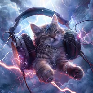 Binaural Thunder Cats: Feline Serenity Sounds - Jazz Music Therapy for Cats