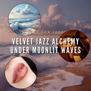 Velvet Jazz Alchemy Under Moonlit Waves - Sexy Sax Jazz