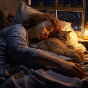 Fire's Embrace: Gentle Sleep Under Stars - Cosmic Sleep Pilot