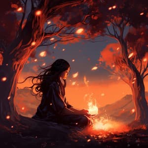 Flickering Flames: Binaural Relaxation - Guided Orbiting Energy