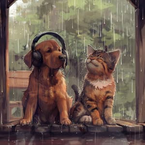 Pets in Rain: Relaxing Music for Companions - ASMR