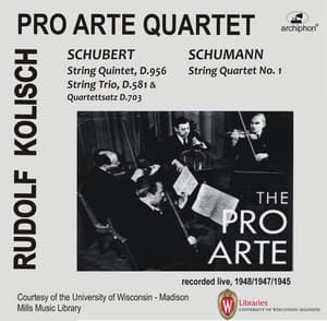 Kolisch-Pro Arte Rarities: Schubert & Schumann - Rudolf Kolisch