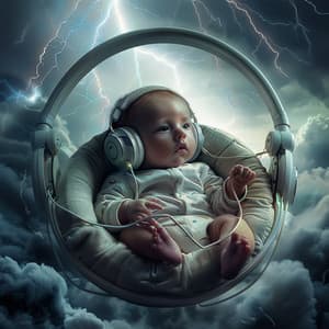Baby's Thunder Melodies: Gentle Music - Music Box Baby Lullaby