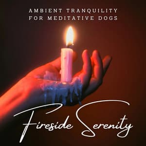 Canine Fireside Serenity: Ambient Tranquility for Meditative Dogs - Bubbled White Noise Fire Sounds