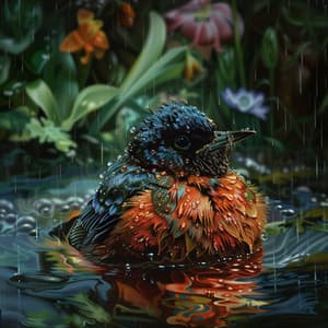 Melodías De Lluvia: Naturaleza Y Aves En Armonía Binaural - 92 96 Hz - Frecuencias de solfeo 528 Hz