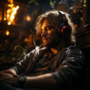 Brasas Curativas: Música De Fuego Binaural Para Masaje Sensorial - Música del firmamento