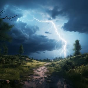 Soothing Thunder Sleep: Binaural Sounds - Stress Relief Calm Oasis