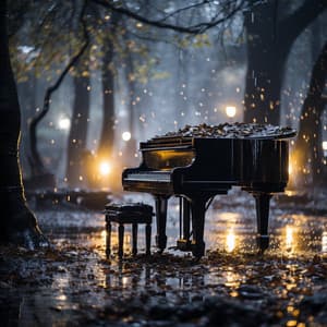 Rapsodia De Lluvia: Improvisaciones De Piano En Un Aguacero De Verano - Piano romántico para leer