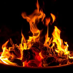 Fire's Reflection: A Meditative Glow of Sound - Mystical Nature Fire Sounds