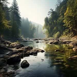 Focused Flow: River Sounds for Concentration - Instrumental Music for Concentration