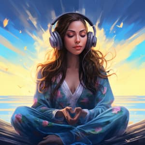 Binaural Balance: Sonic Ocean Yoga Melody - Rain of Crystal Spires