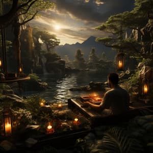 Retiro De Yoga Con Lluvia Serena De Piano - Árboles empapados