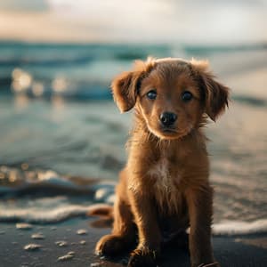 Ladridos Del Océano: Melodías Juguetonas Para Perros - Calmante para perros