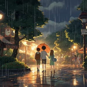 Gotas Armónicas De Lluvia: Música Bajo La Lluvia - Lista de reproducción de fondo del restaurante