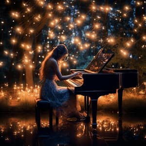 Resplandor Del Piano: El Piano Pinta Calidez Para Un Sueño Estrellado - Relajante Universo de Música de Piano