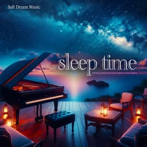 Sleep Time - Soft Piano and Sounds of Ocean Waves For Deep Sleeping - Soft Dream Music